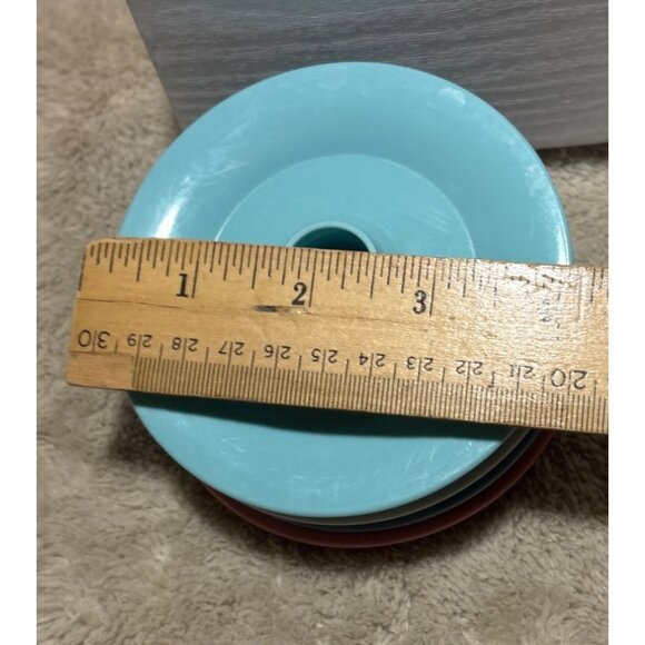 Tupperware Dessert Pudding Parfait Cups Lids & Pastel Base Set of 4 - Picture 8 of 9